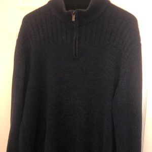 Covington Men’s Half Zipper Blue Knit Sweater Size XXL